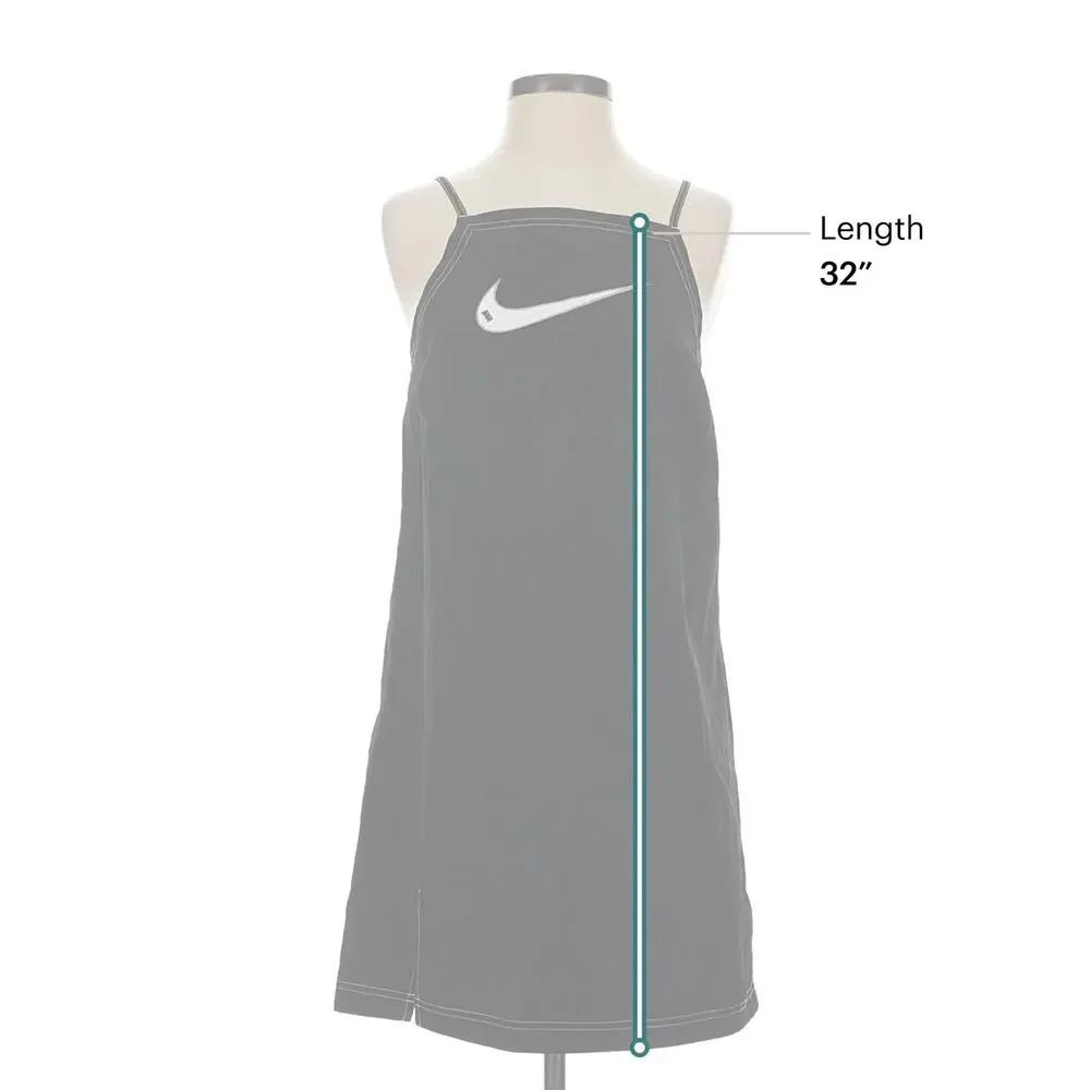 NIKE Swoosh Contrast Stitch Woven Cami Dress Sz. S